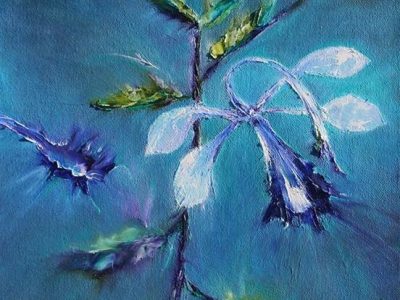 abstract flower paintings