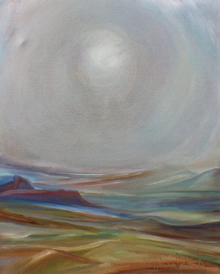 desert landscape painting
