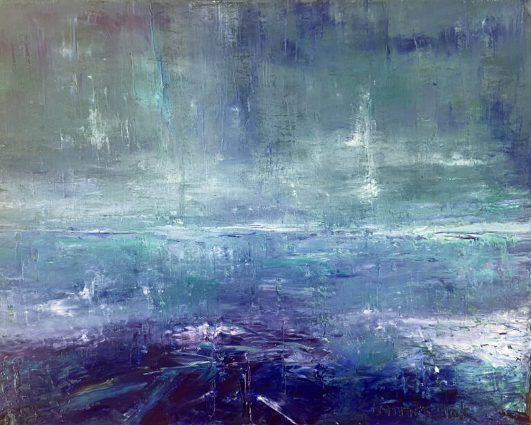 Salt and Sea Abstract Seascape Painting